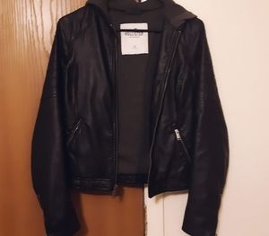 Faux Leather Jacket Hollister
